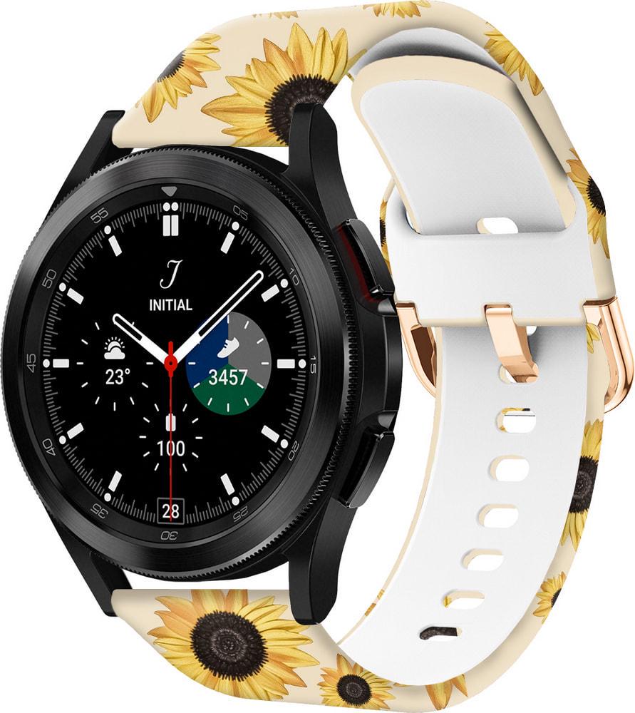 Ремінець силіконовий Colorful для Galaxy Watch 4 Classic 46 мм Sunflower Powder (37714)