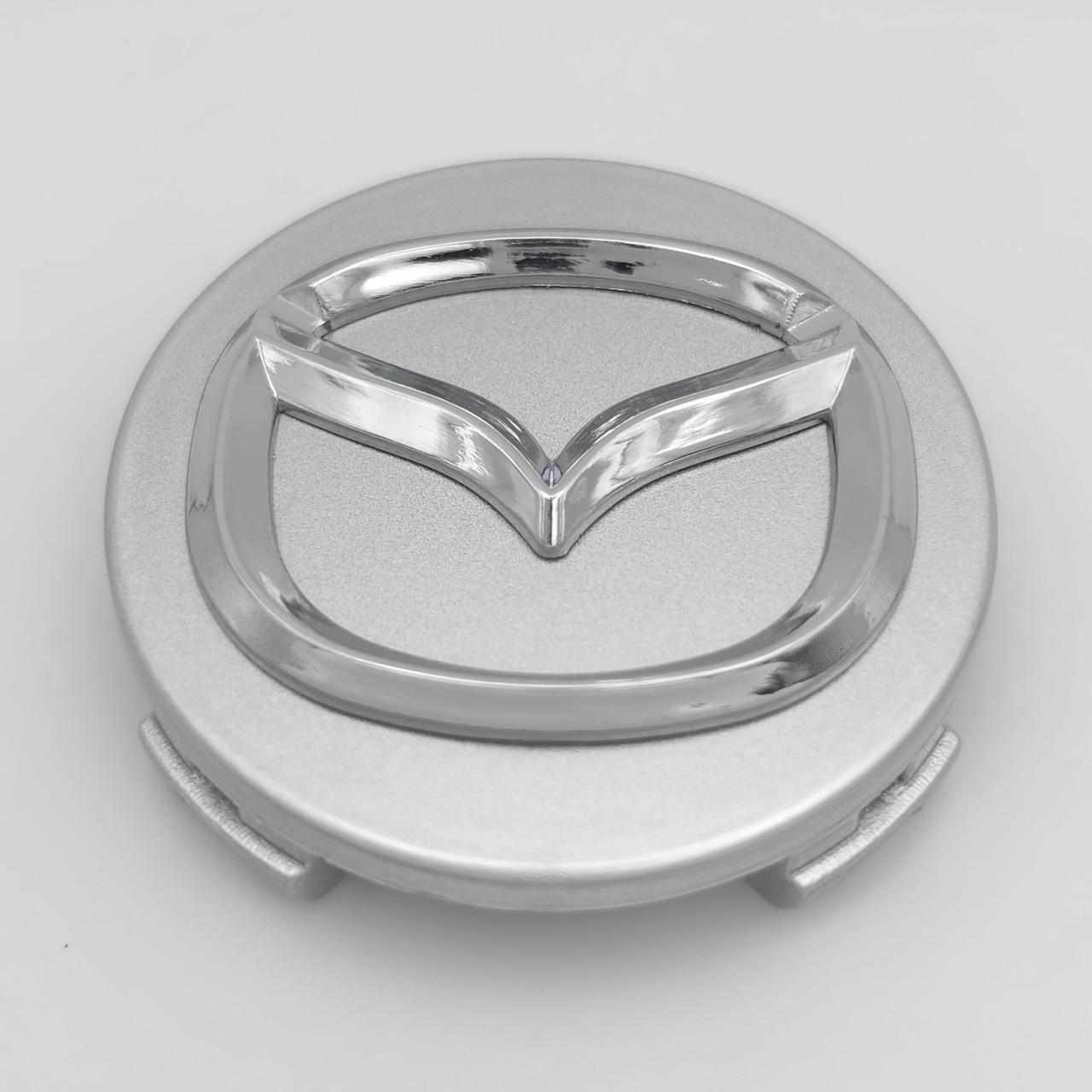 Колпачок заглушка ступицы колеса Mazda 57 мм Хром (3007899651)