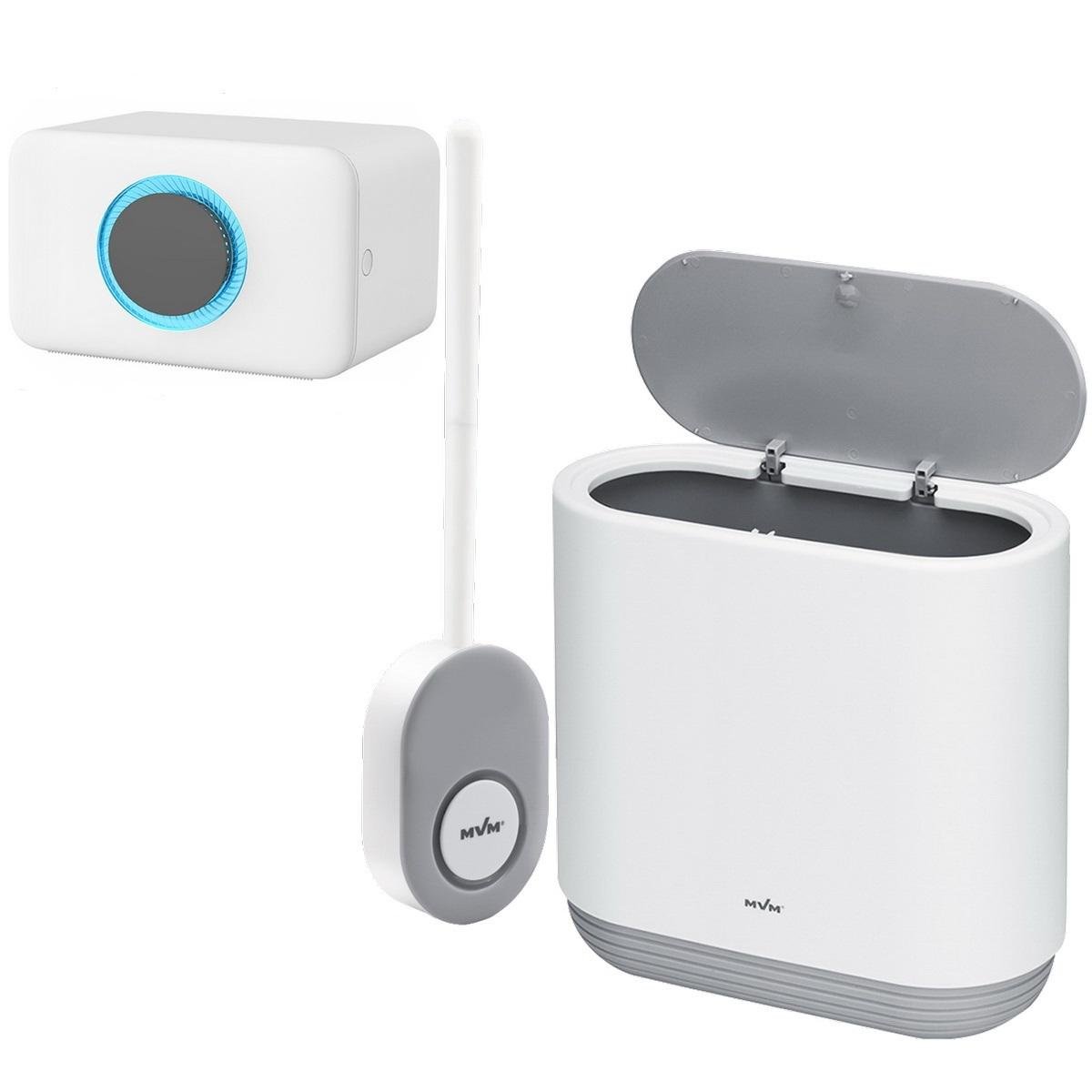 Набір аксесуарів для ванної MVM №29 MVM-MH-29 white/gray Сірий (228053)