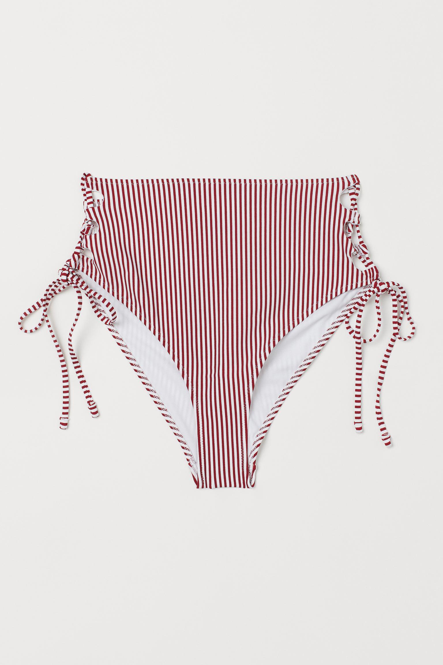 Трусы купальные в полоску р. 36 Бордово-белый (8231651sm)