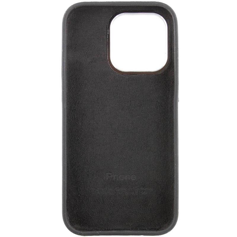 Протиударний чохол Silicone Case Metal Buttons (AA) для Apple iPhone 13 Pro Max (6.7") Чорний / Black - фото 4