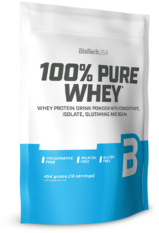 Протеин BioTechUSA 100% Pure Whey 454 g 16 servings Raspberry Cheesecake - фото 2