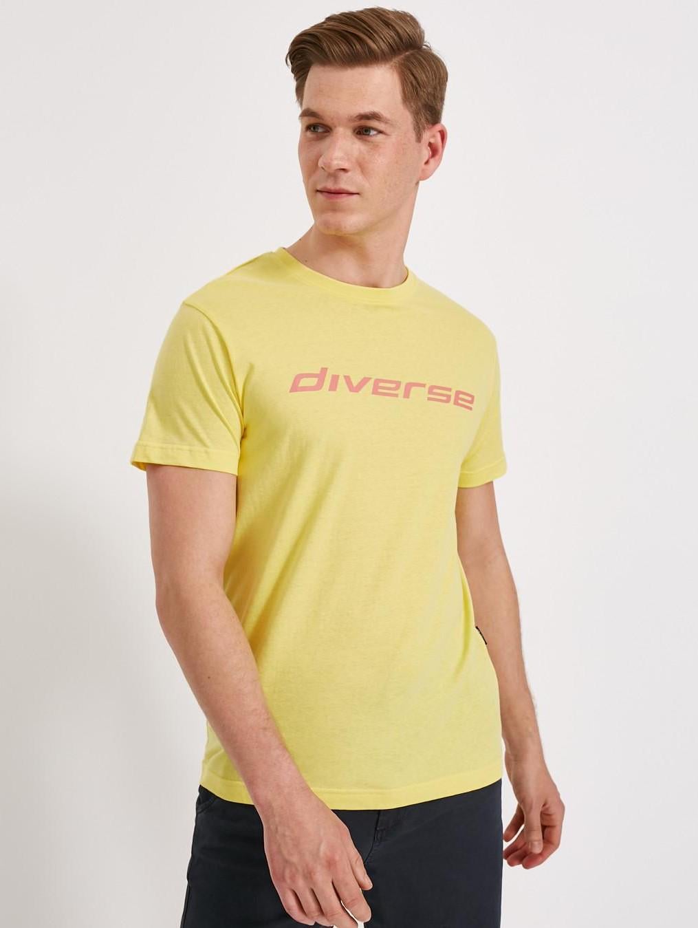 Футболка чоловіча Diverse Summer Vibe 0321 S Жовтий (5902598592613)