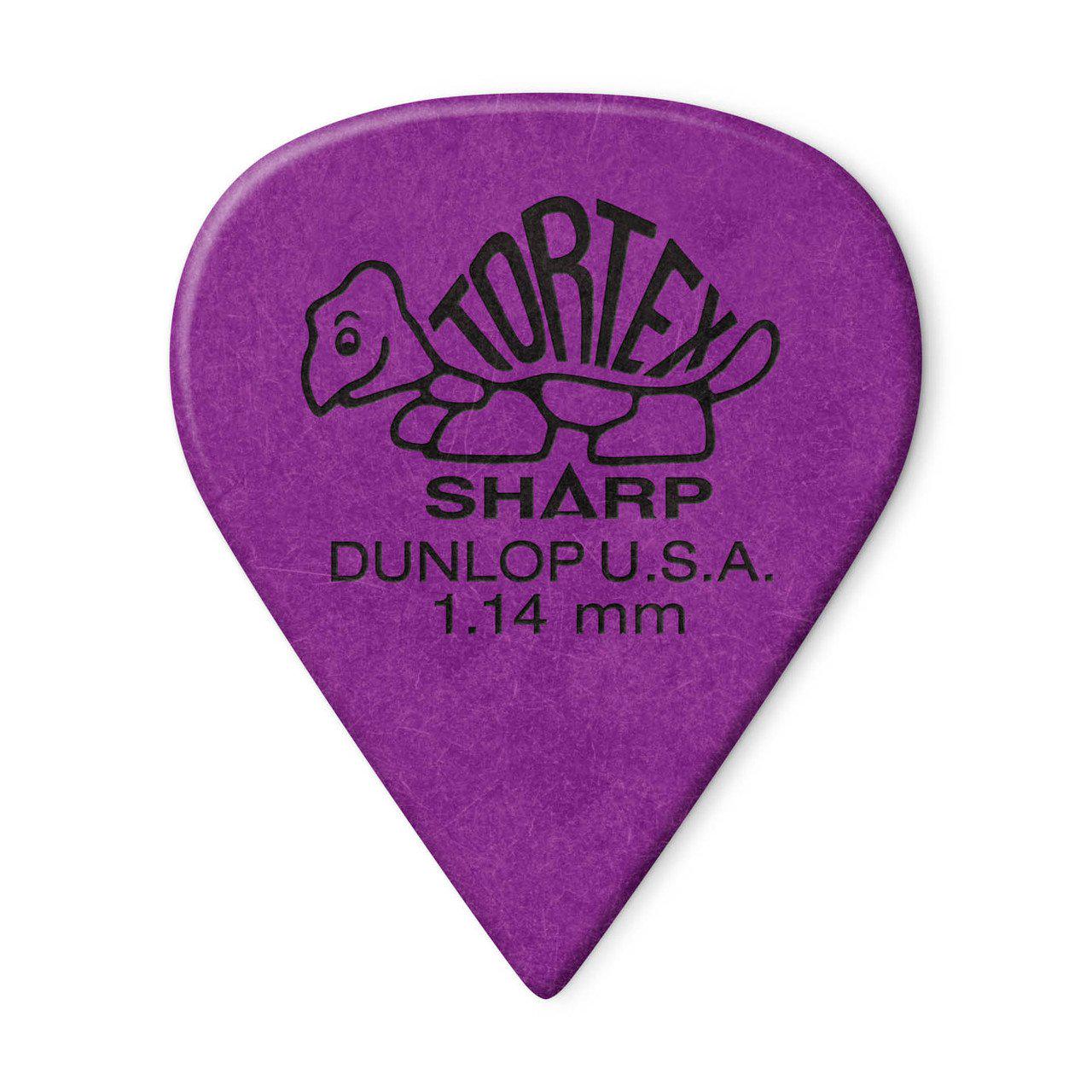 Медіатор Dunlop 412P1.14 Tortex Sharp 1,14 мм 12 шт. (122929) - фото 1