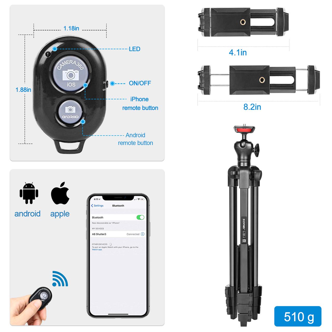 Штатив Zomei T50 для фотоаппаратов камер и телефонов - фото 3 Штатив Zomei T50 для фотоаппаратов камер и телефонов - фото 3