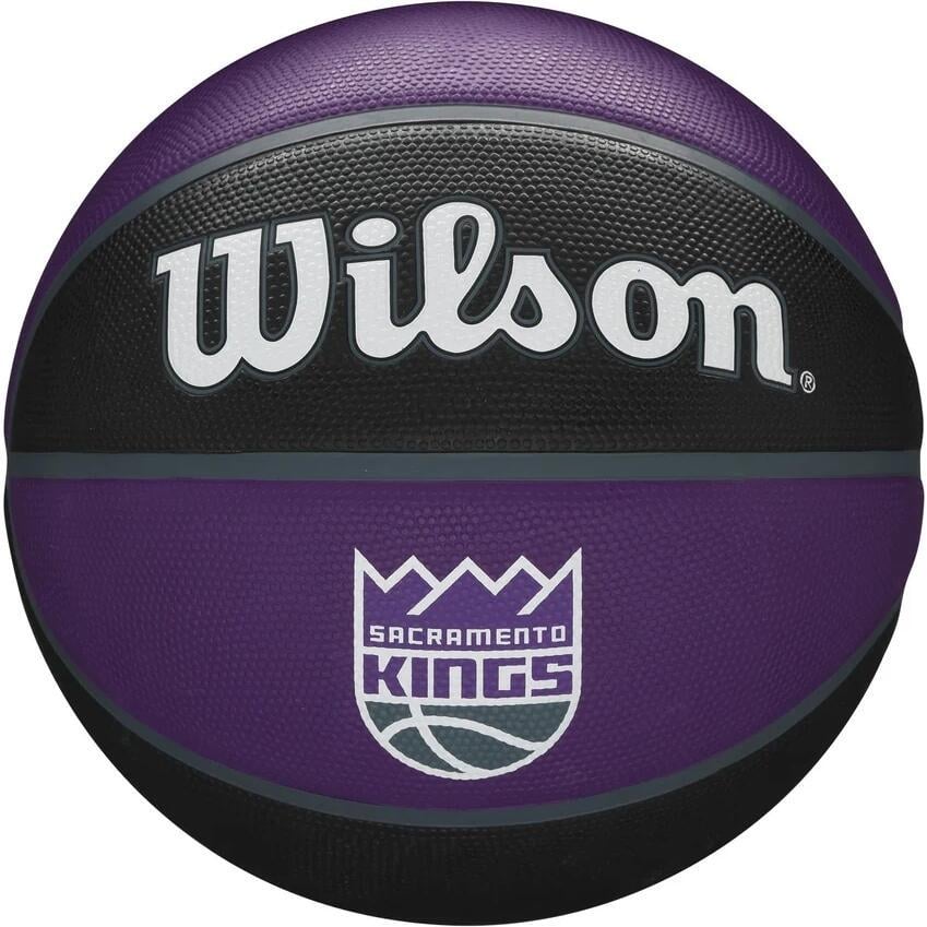 Баскетбольный мяч Wilson NBA TEAM TRIBUTE SACRAMENTO KINGS г. 7 Фиолетово-черный (WTB1300XBSAC)