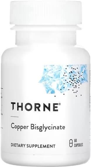 Медь Thorne Copper Bisglycinate 60 капс. (THR-00341)