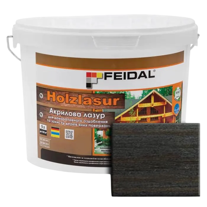 Лазур акрилова Feidal Holzlasur 9 л Венге (1886455893)