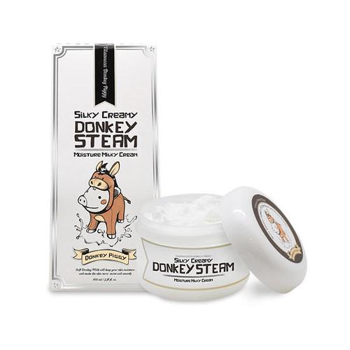 Крем для кожи молочный увлажняющий Elizavecca Silky Creamy Donkey Steam Moisture Milky Cream 100 мл