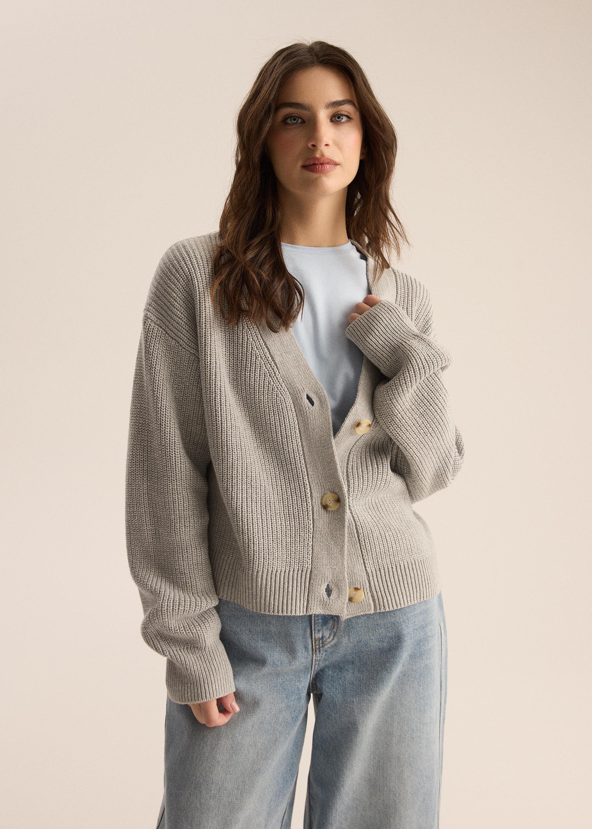 Кардиган жіночий Diverse LIMPID на ґудзиках S Світло-сірий меланж (5905384179531) Кардиган жіночий Diverse LIMPID на ґудзиках S Світло-сірий меланж (5905384179531)