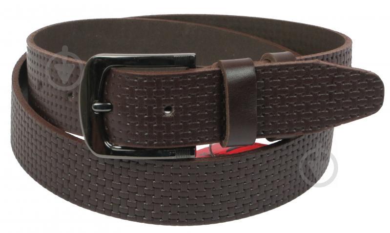 Шкіряний ремінь Skipper 110-130 x 3.8 см Коричневий (1118-38)