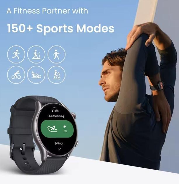 Смарт-часы Amazfit gtr 4 new galaxy Black (30145740) - фото 7