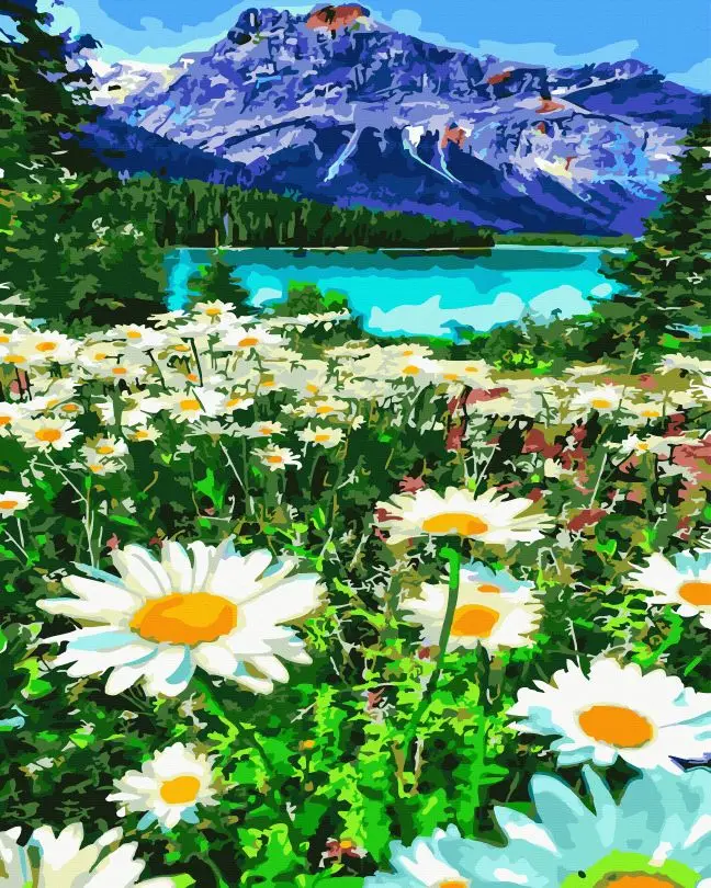 Картина по номерам Brushme Живописное горное озеро 40x50 см (BRM45518) Картина по номерам Brushme Живописное горное озеро 40x50 см (BRM45518)