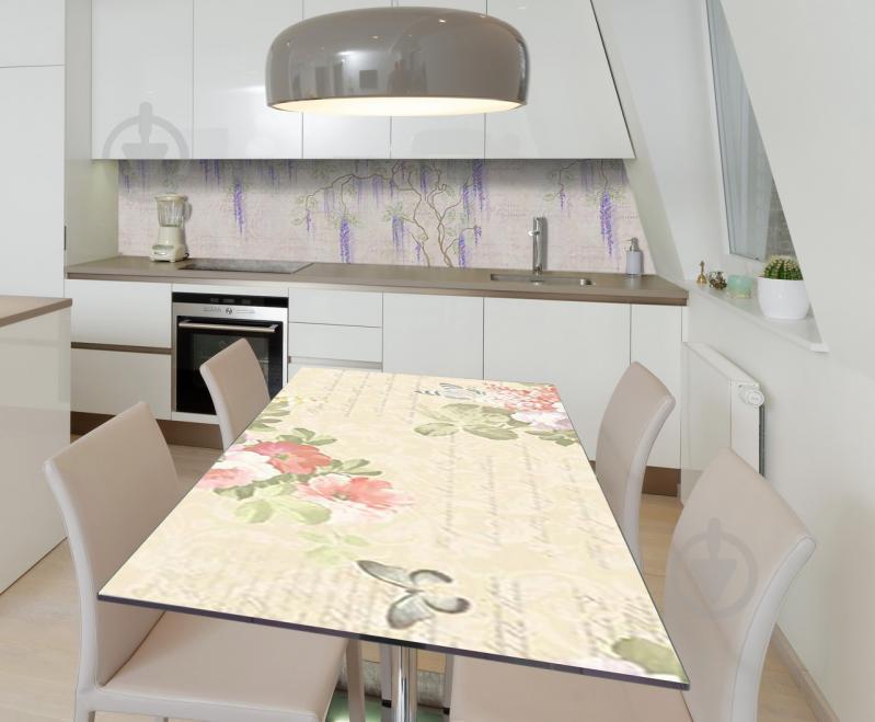 Наклейка виниловая на стол Zatarga  "Глициния" 650х1200 мм