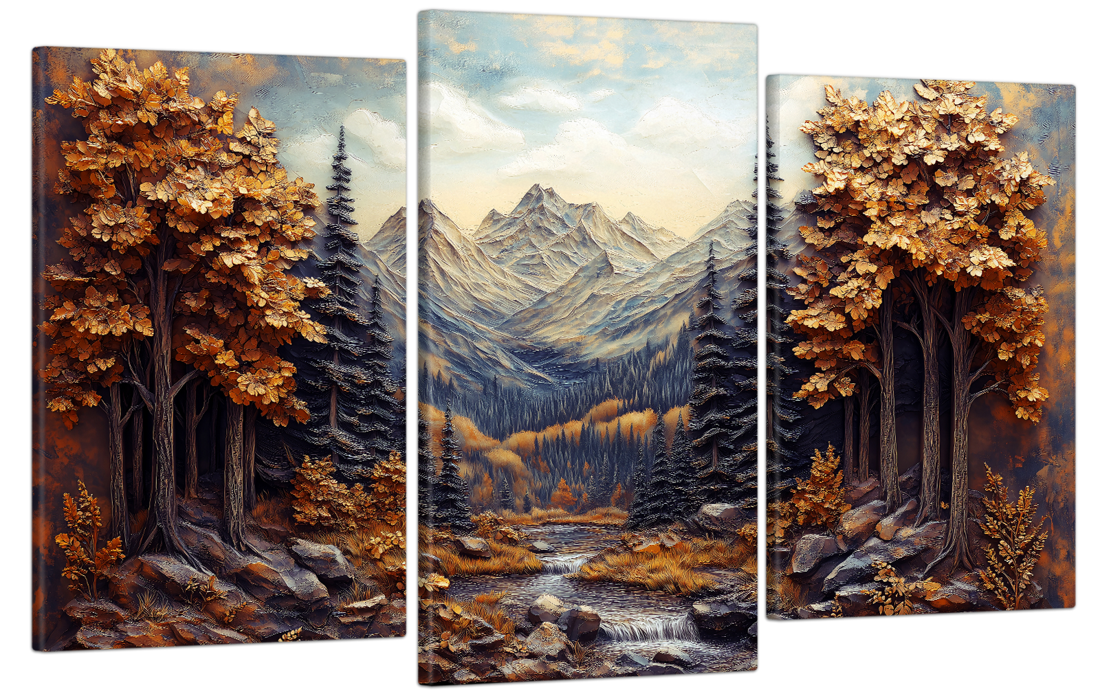 Картина на холсте МАКО Золотая осень 53x100 см (MK30515)