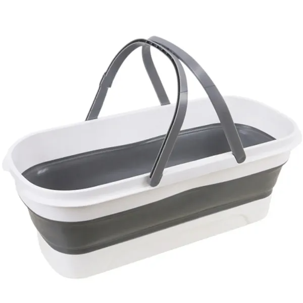 Ведро для уборки пластиковое с силиконовыми вставками складное (HP-35015-2) Ведро для уборки пластиковое с силиконовыми вставками складное (HP-35015-2)