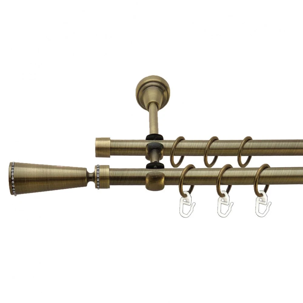 Карниз трубчастий дворядний Orvit Меркурія відкритий 16/16 мм 240 см Антик (000-6756) Карниз трубчастий дворядний Orvit Меркурія відкритий 16/16 мм 240 см Антик (000-6756)