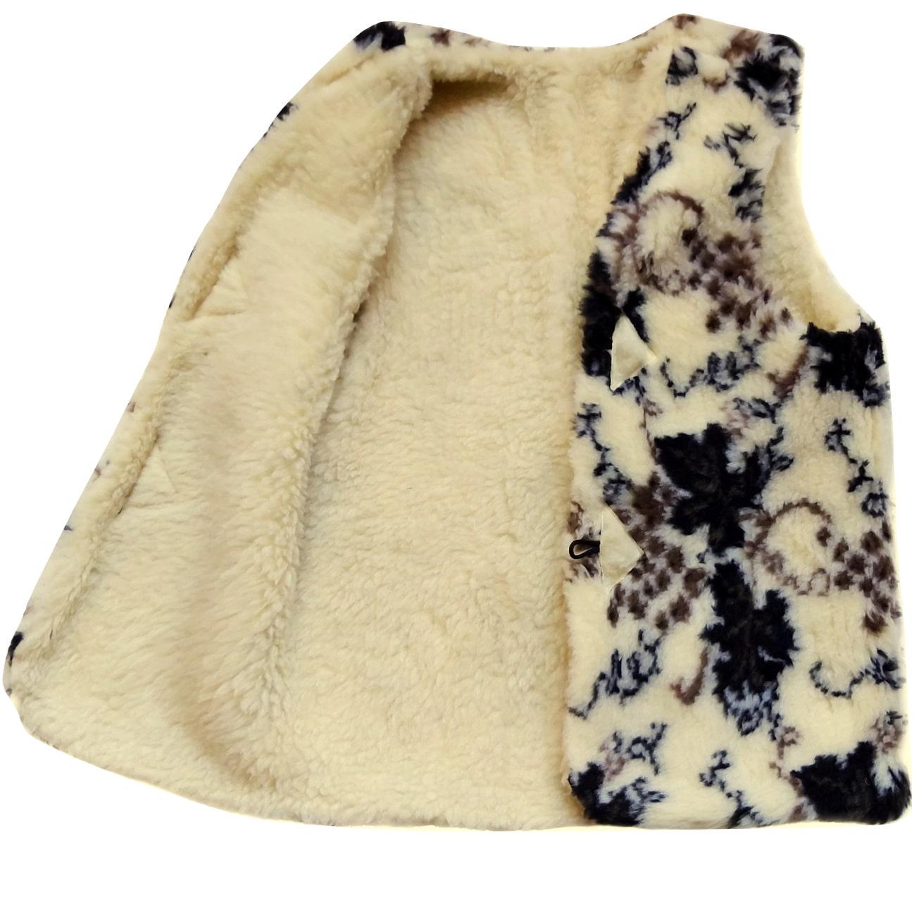 Жилетка из овчины эко-шерсть теплая Виноград р. 52 (367) - фото 6