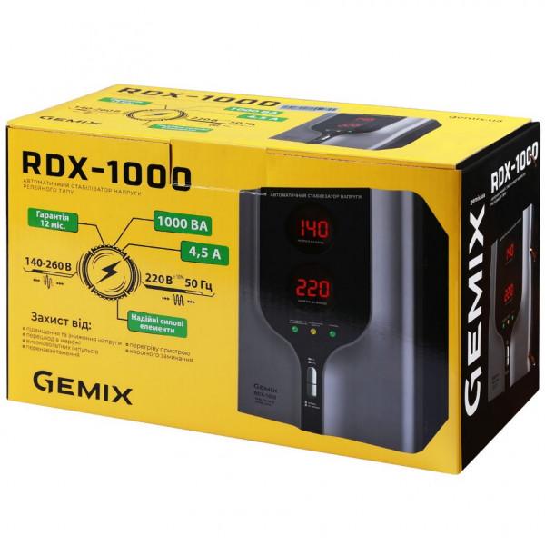 Стабилизатор напряжения Gemix RDX-1000 релейный/однофазный 1000VA (575859) - фото 4