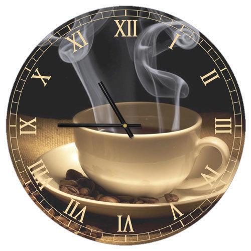 Часы настенные круглые Presentville Coffee 36 см (CHR P 15M046)