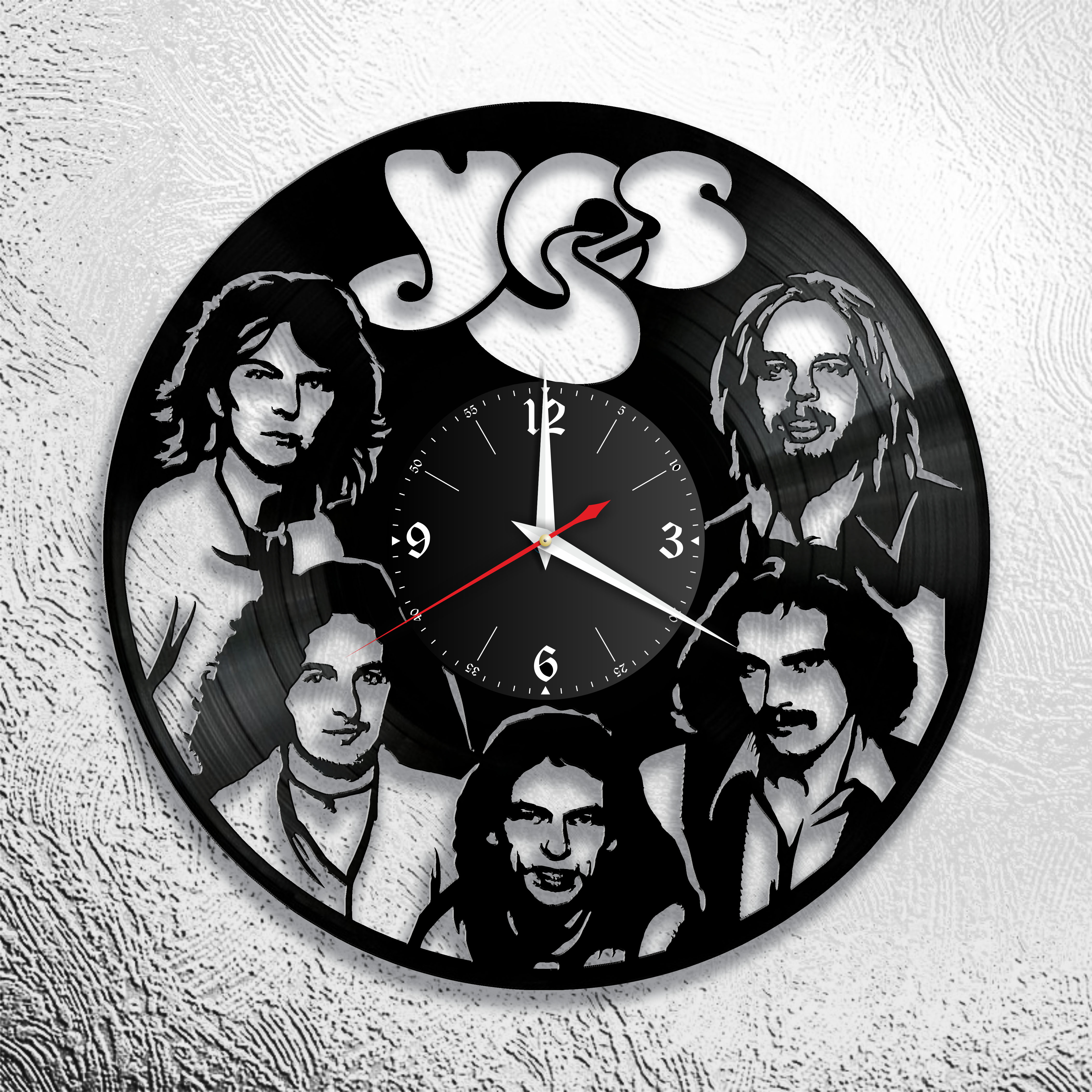 Часы настенные Yes 0720 из виниловой пластинки