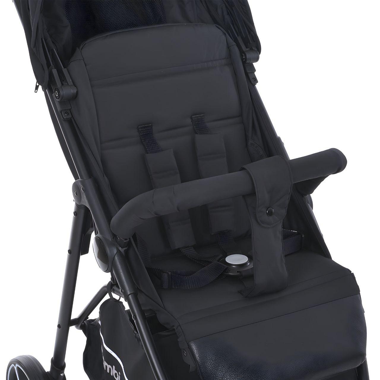 Коляска-книжка прогулочная Bambi M 4249-2 максимальная нагрузка до 25 кг Black Matt (24041462) - фото 5