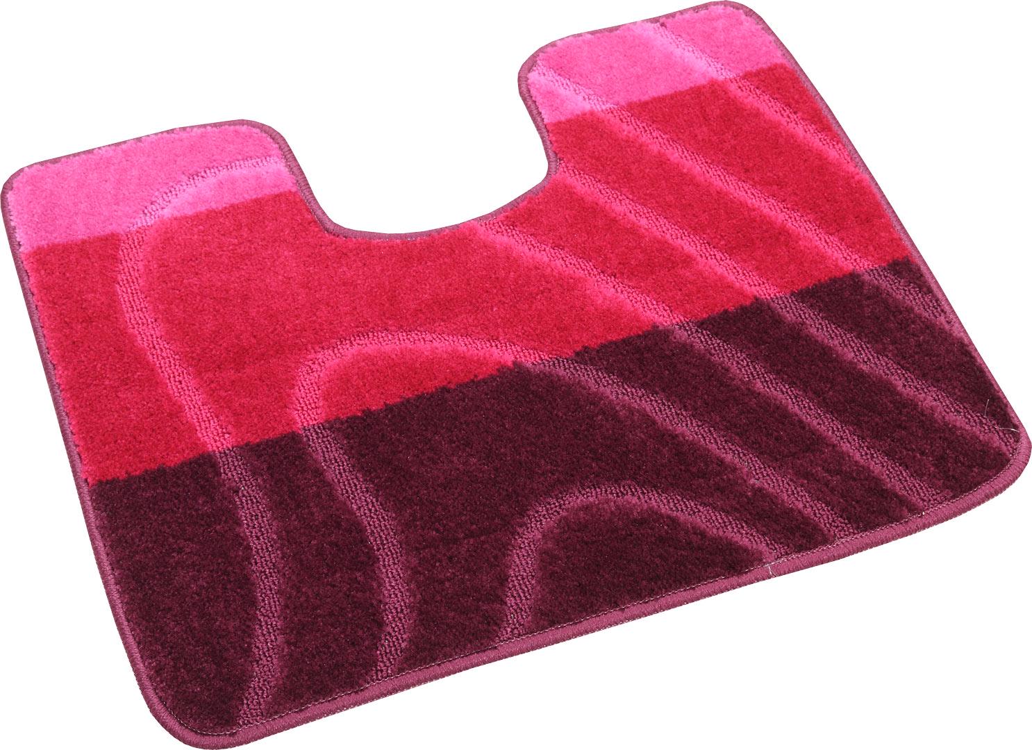 Набор ковриков в ванную комнату Relana Elana 9129 60x100 + 60x50 см Баклажановый - фото 3 Набор ковриков в ванную комнату Relana Elana 9129 60x100 + 60x50 см Баклажановый - фото 3