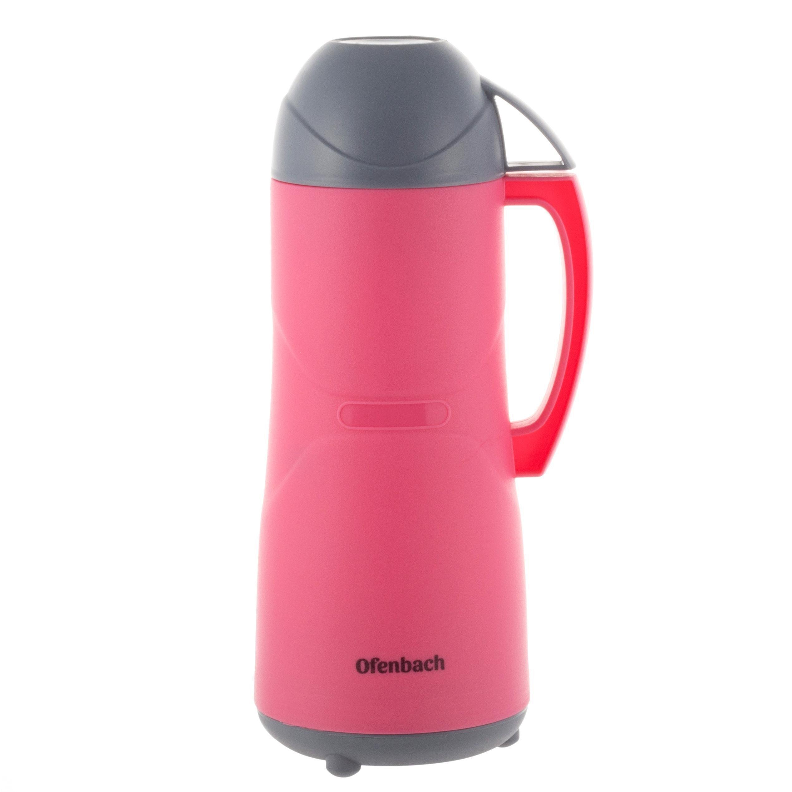 Термос Ofenbach Vizo со стеклянной колбой 450 мл Розовый (20071381)
