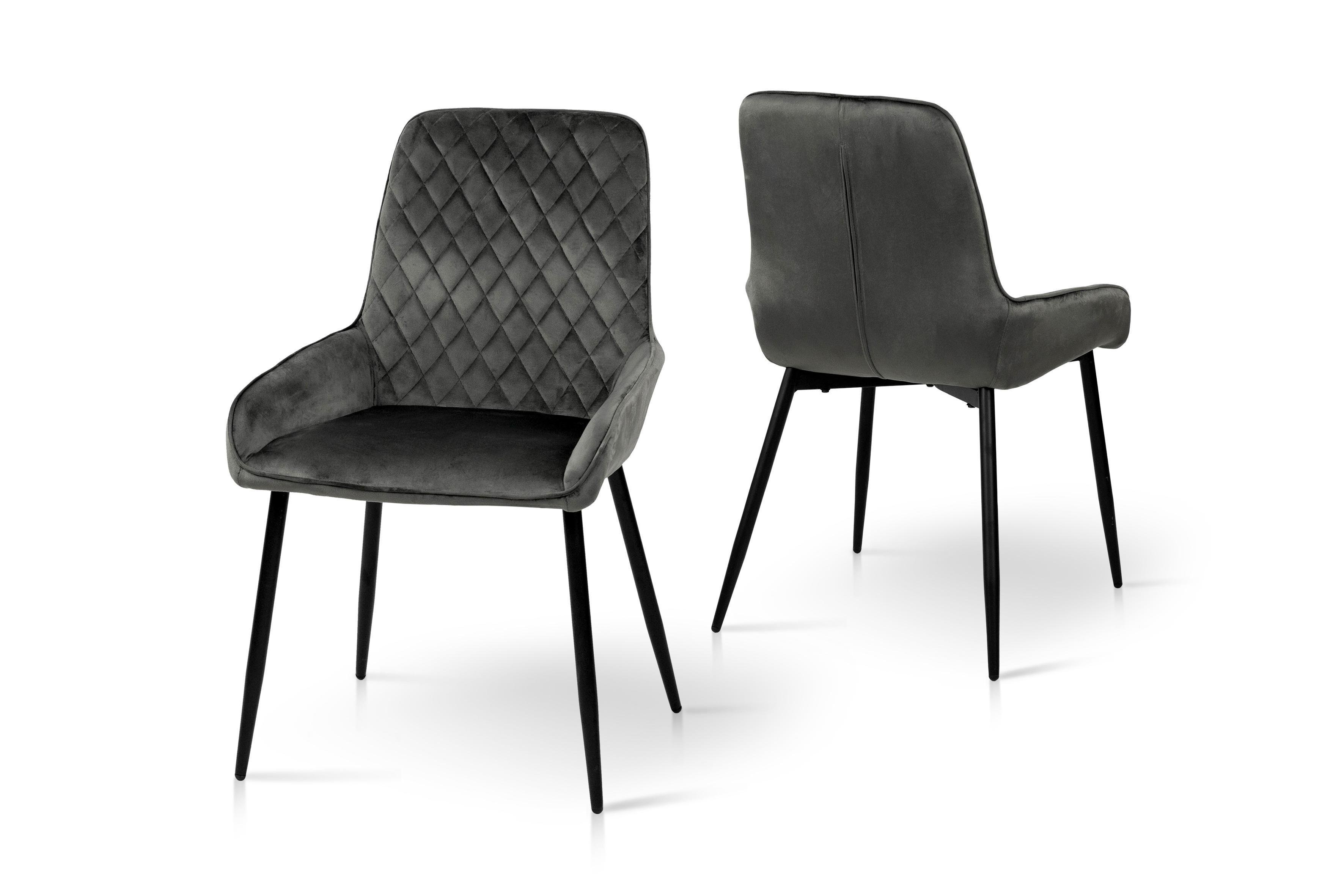 Стілець для кухні та вітальні ГРЕЙС Ніколь 520х870х550 мм Чорний/Графіт (GAА0053273) - фото 4 Стілець для кухні та вітальні ГРЕЙС Ніколь 520х870х550 мм Чорний/Графіт (GAА0053273) - фото 4