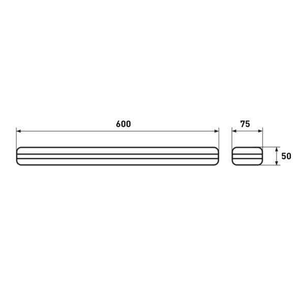 Світильник Eurolamp LED FX 600 мм 10W 4000K 140Lm/W (18904426) - фото 3