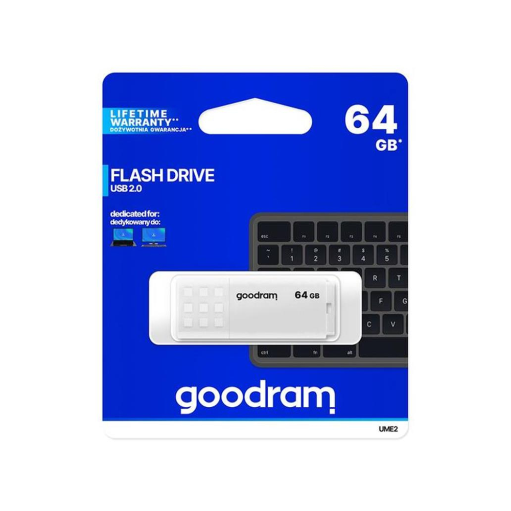 Флеш-пам'ять USB Goodram UME2-0640W0R11 USB 2.0 64 Gb Білий (586736) - фото 2