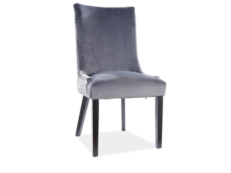 Стул LEON velvet Черный/Серый (LEONVCSZ)