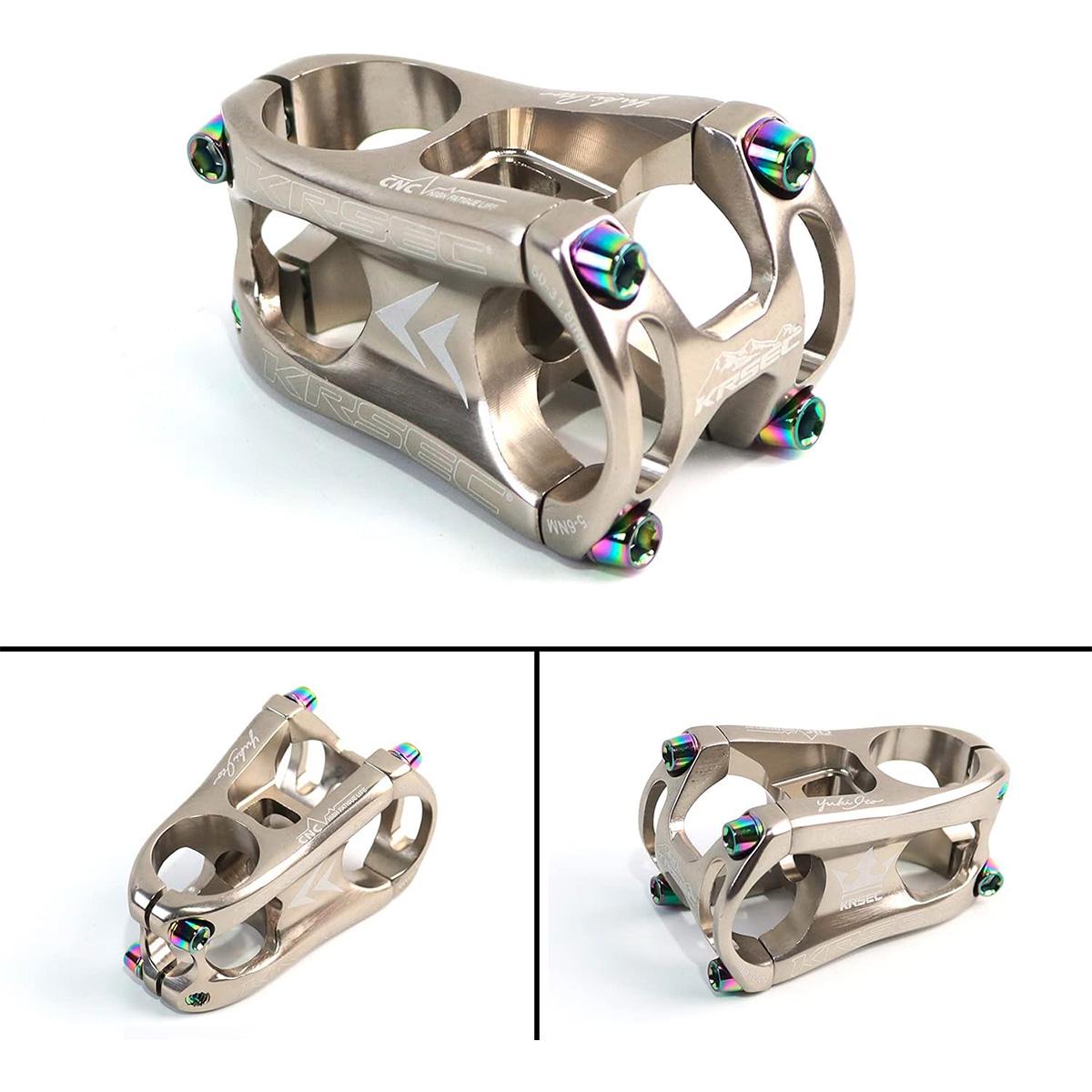 Вынос руля велосипедный Krsec CNC 31,8 мм/50 мм/0° Серый (EN-KS02-3366UA) - фото 4