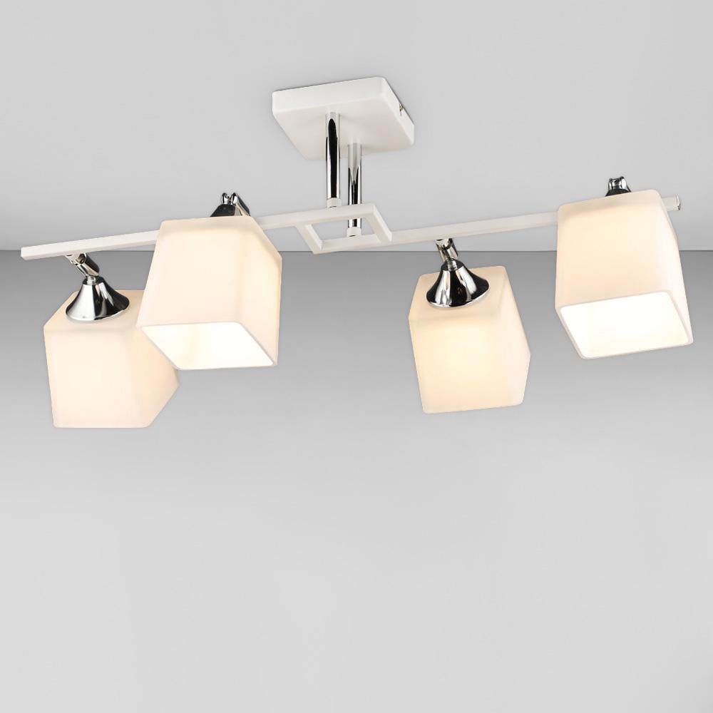 Люстра потолочная Light House SRS-20239/4 WT/CR Белый/Хром