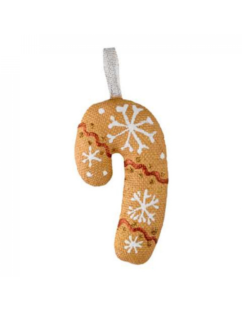 Прикраса ялинкова Цукровий очерет текстильний Золотий