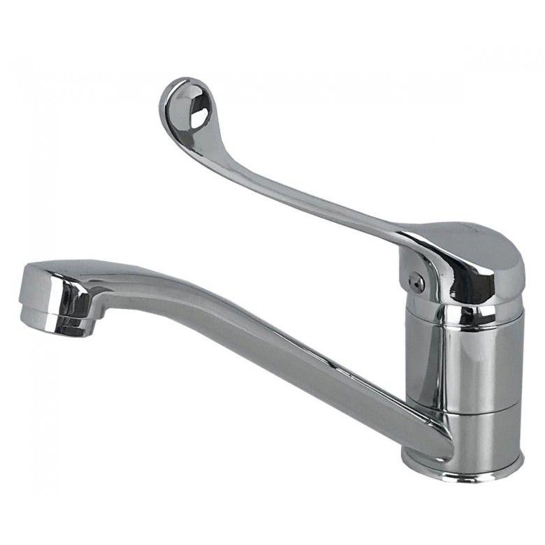 Смеситель для умывальника Bravo CLINIC BA-1022M 000010888 локтевой Хром (126297)