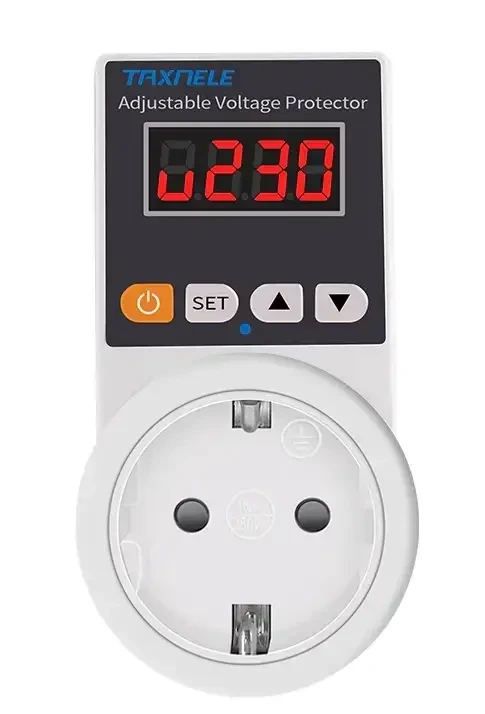 Реле напряжения TAXNELE 220В 16А с экраном Белый (2612940092)