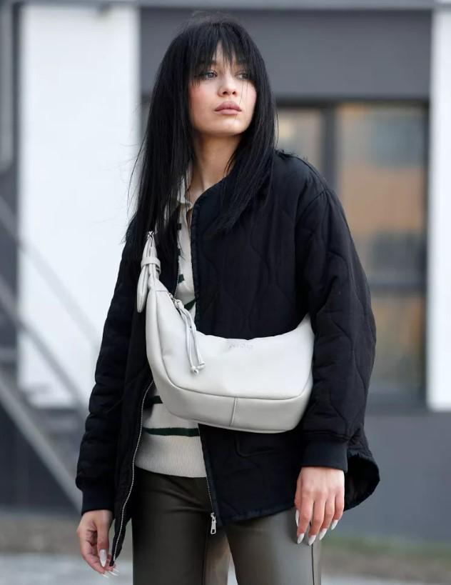 Жіноча сумка Sambag HOBO S Сірий (53100030)