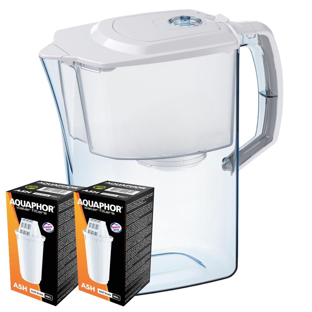 Фильтр-кувшин Аквафор Атлант с двумя модулями А5Н Белый