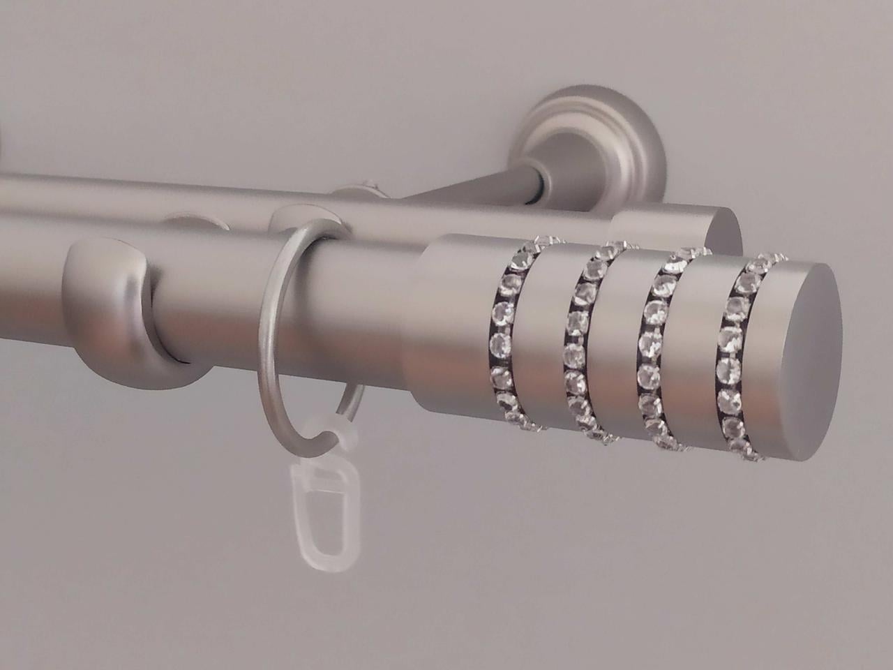 Карниз MStyle для штор двухрядный открытый 25/19 мм гладкий 240 см Сатин Барамелла (5010837)