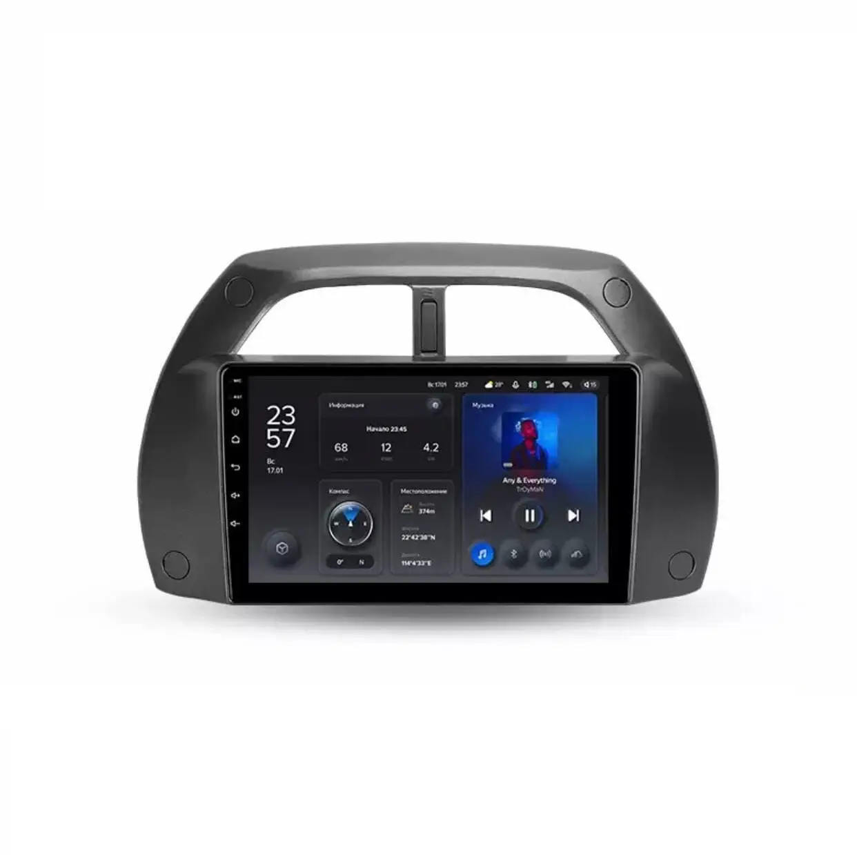 Штатная магнитола Teyes X1 2+32Gb Wi-Fi Toyota RAV4 2 CA20 CA20W XA20 2000 - 2003 9"