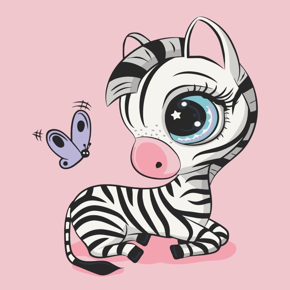 Картина по номерам ART CRAFT Зебра 30x30 см Разноцветный (PM-194-K-1485)