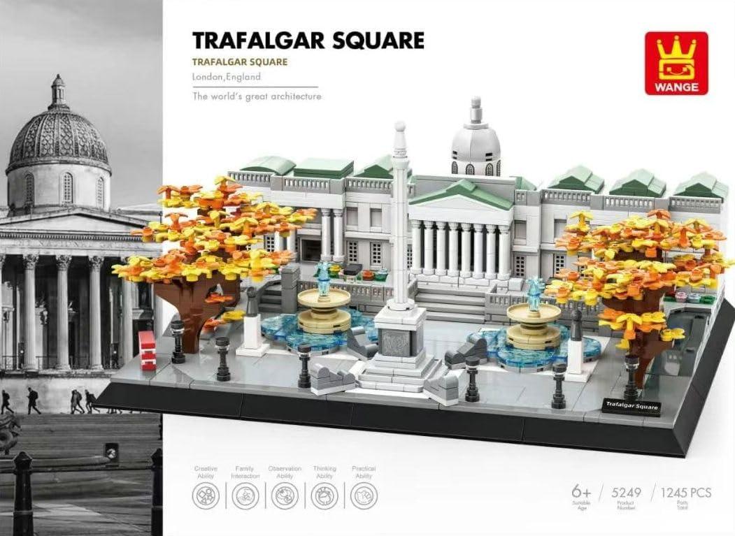 Конструктор 3D Wange Архітектура Трафальгарська площа Лондон Trafalgar Square 5249 для дітей та дорослих 1245 деталей - фото 6 Конструктор 3D Wange Архітектура Трафальгарська площа Лондон Trafalgar Square 5249 для дітей та дорослих 1245 деталей - фото 6