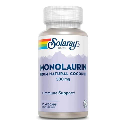 Монолаурин Solaray Monolaurin 500 мг, 60 растительных капс. (SOR-62754)