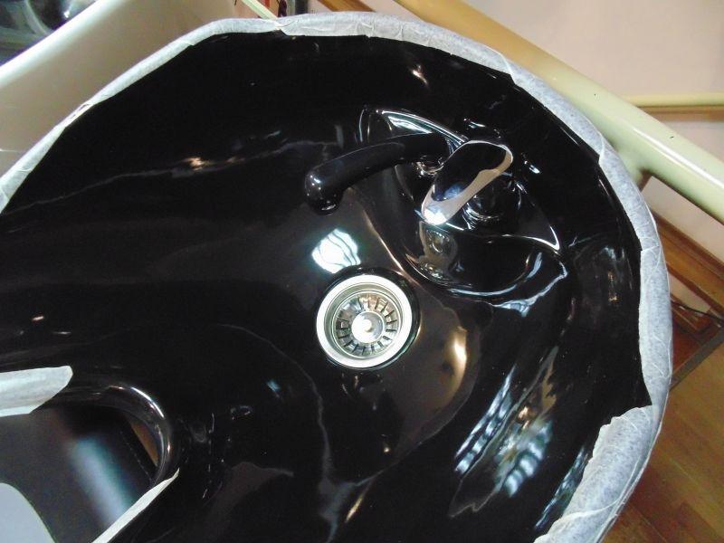 Раковина к парикмахерской мойке ДенІС professional Лилия керамическая Черный (1453070060) - фото 4 Раковина к парикмахерской мойке ДенІС professional Лилия керамическая Черный (1453070060) - фото 4