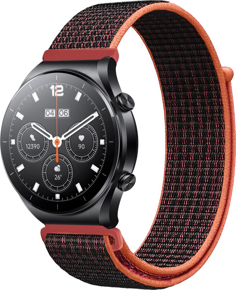 Ремешок нейлоновый Sport Loop для Xiaomi Watch S1 Acttive Black/Red (28993-44) Ремешок нейлоновый Sport Loop для Xiaomi Watch S1 Acttive Black/Red (28993-44)