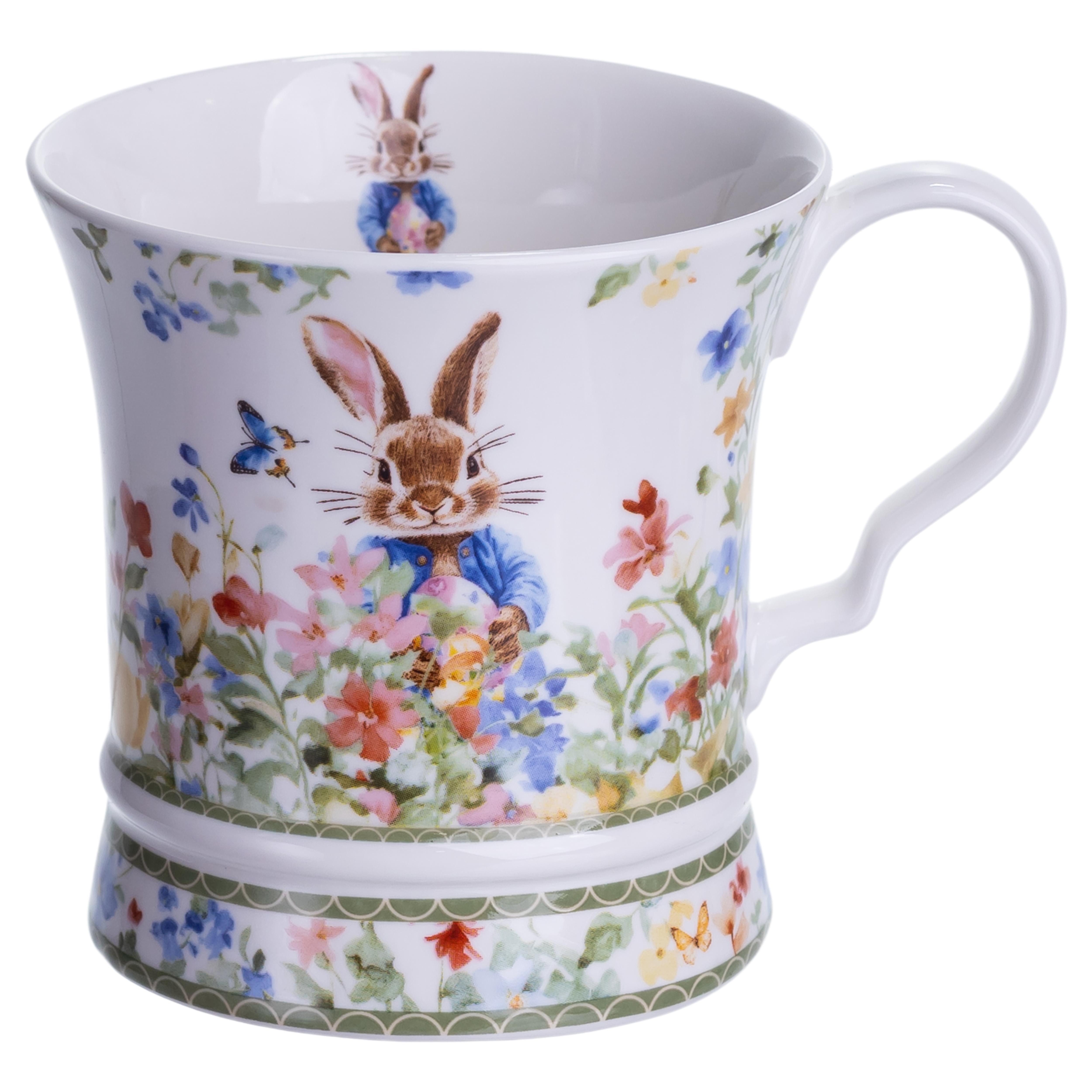 Чашка фарфоровая Garden Rabbit в подарочной упаковке 300 мл (HP-7323-2)