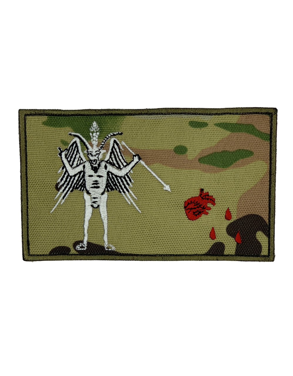 Шеврон Blackbeard Flag Pirate Patch Эдвард Тич 3,0 на липучке 12 см Мультикам (2030)
