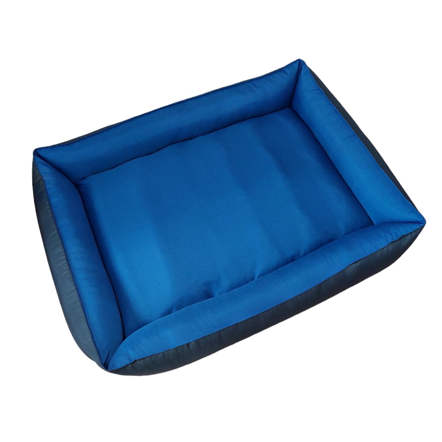 Лежак для собак Huge and Tiny Waterproof с бортами 130x100x26 см Синий с черным - фото 5 Лежак для собак Huge and Tiny Waterproof с бортами 130x100x26 см Синий с черным - фото 5