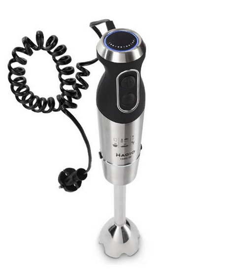 Блендер погружной Magio MG-642 4в1 13 скоростей 1500 Вт Черный